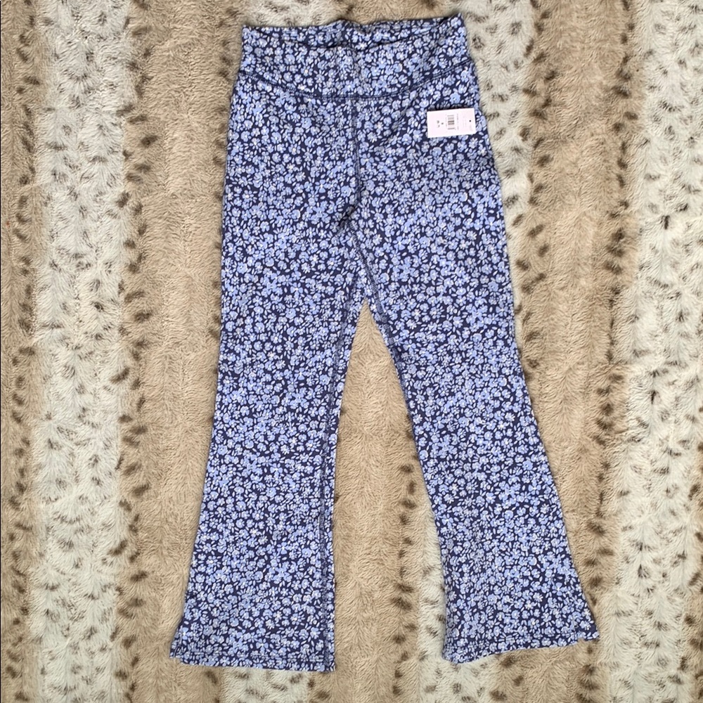 GAP Blue and White Floral Leggings
